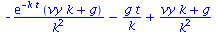 `+`(`-`(`/`(`*`(exp(`+`(`-`(`*`(k, `*`(t))))), `*`(`+`(`*`(vy, `*`(k)), g))), `*`(`^`(k, 2)))), `-`(`/`(`*`(g, `*`(t)), `*`(k))), `/`(`*`(`+`(`*`(vy, `*`(k)), g)), `*`(`^`(k, 2))))